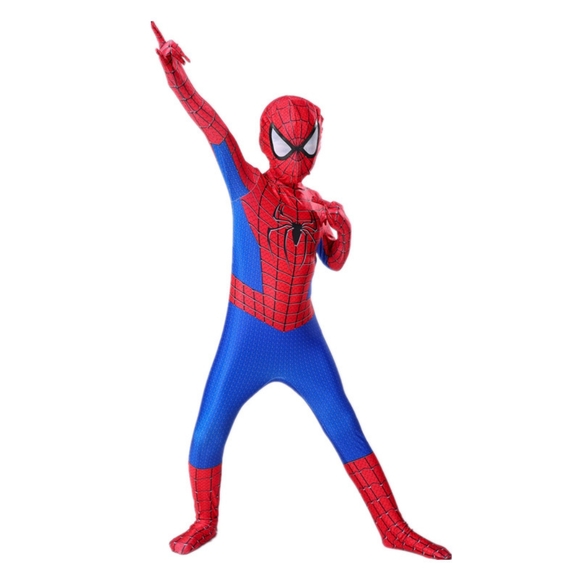 Size 5-6 Kids Classic Spiderman Boys Halloween Costume 5 - 6 years old Onesie - Picture 5 of 7